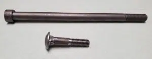 These are classified as bolts because you can't turn the head during assembly.