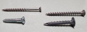 These parts are classified as screws because their threads prohibit use with a nut.