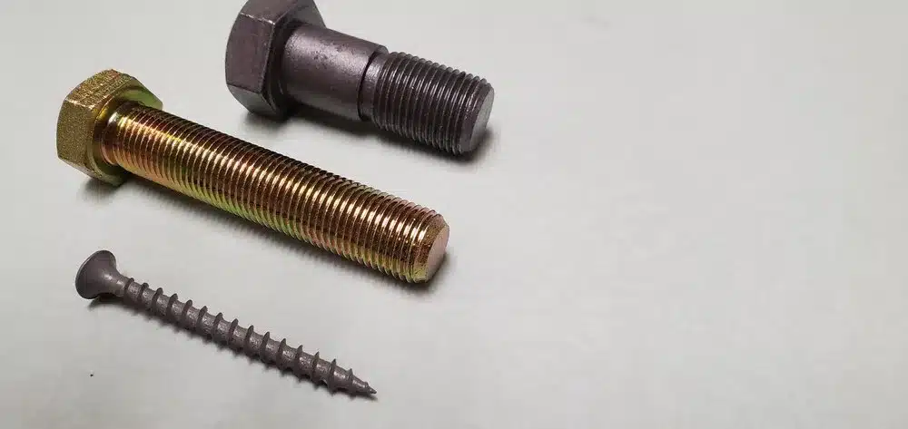 a close up look at the anatomy of a screw