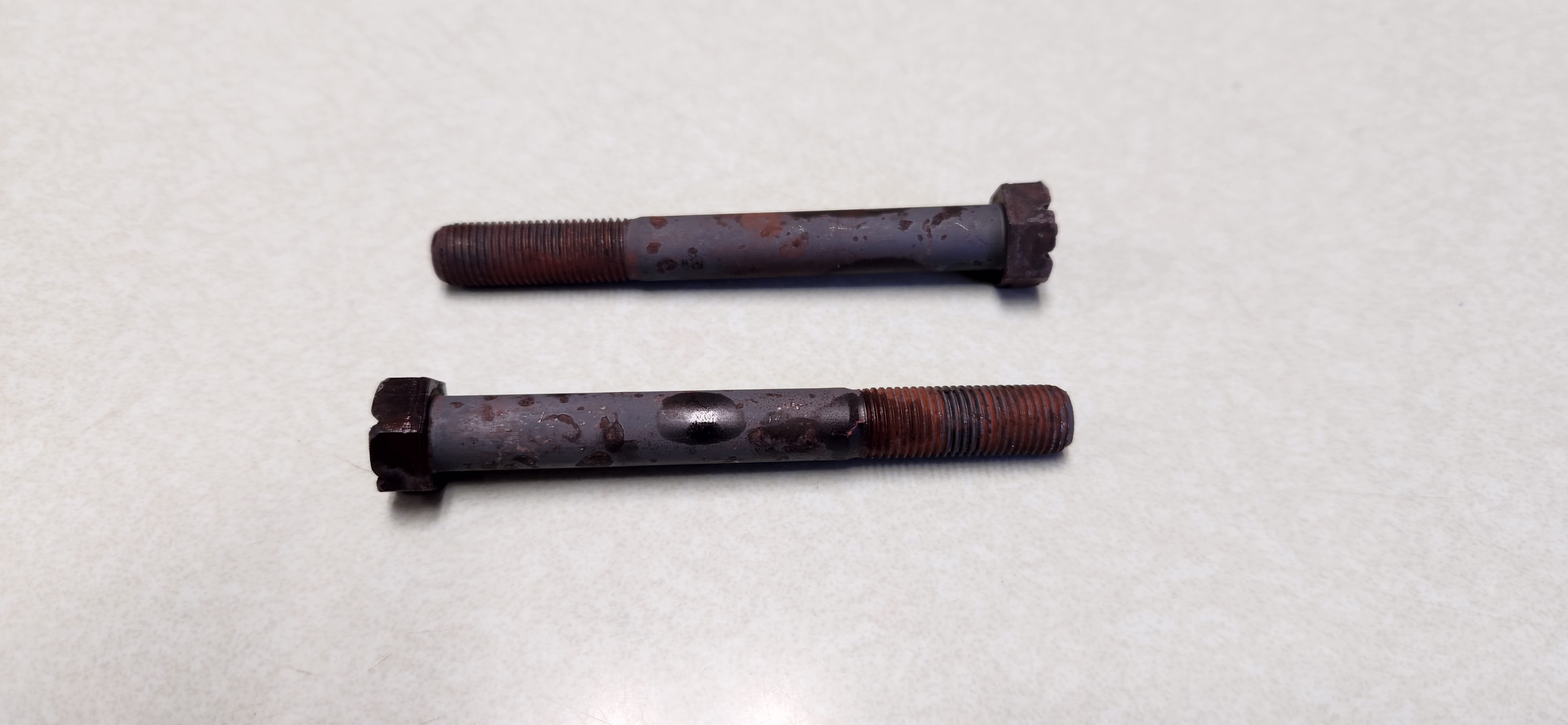 two heat treated parts